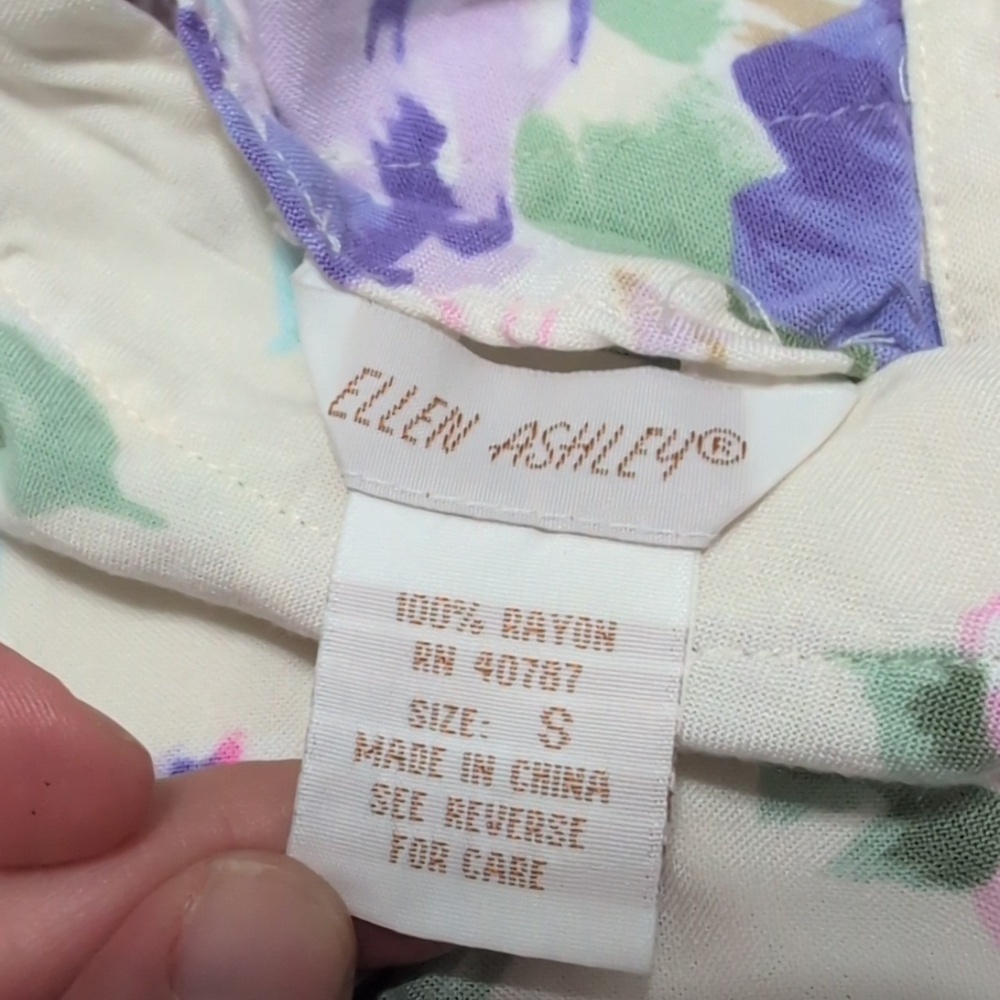 Vintage Ellen Ashley Romper Floral Rayon Women's Small - Picture 4 of 12